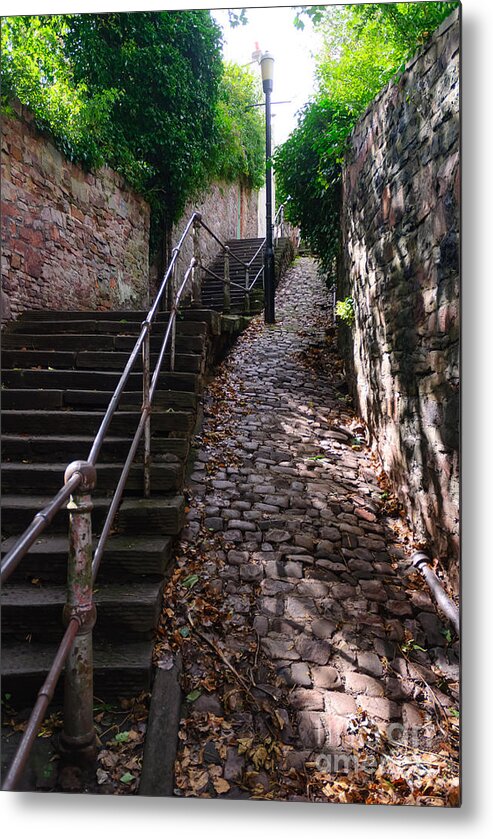 White Hart Steps Metal Print featuring the photograph White Hart Steps, Bristol by Colin Rayner