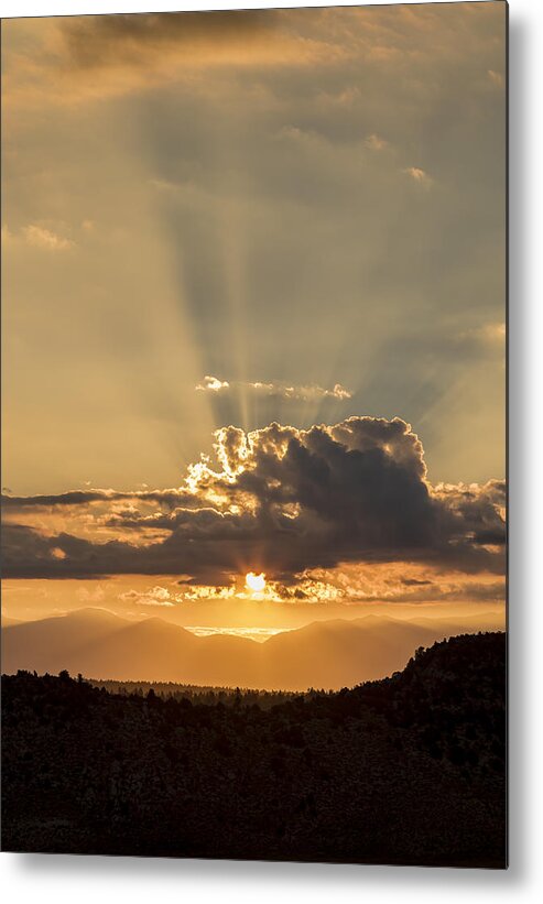 Sunrise Metal Print featuring the photograph White mountain golden sunrise. by Duncan Selby