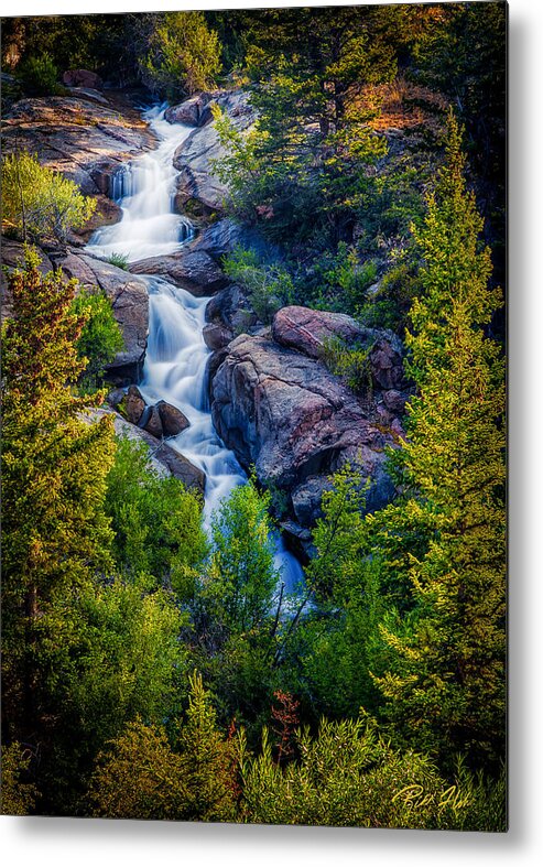 Canyon Metal Print featuring the photograph Wilderness Stepfalls by Rikk Flohr