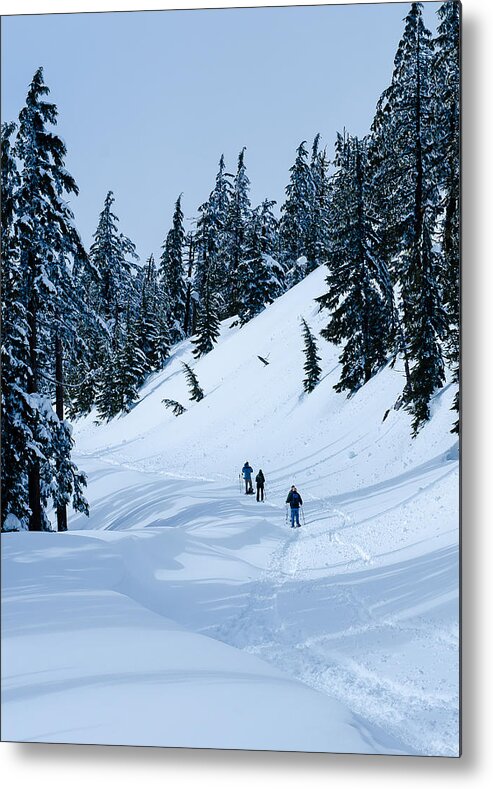 Crater Lake Metal Print featuring the photograph Winter Wonderland by Tom Potter