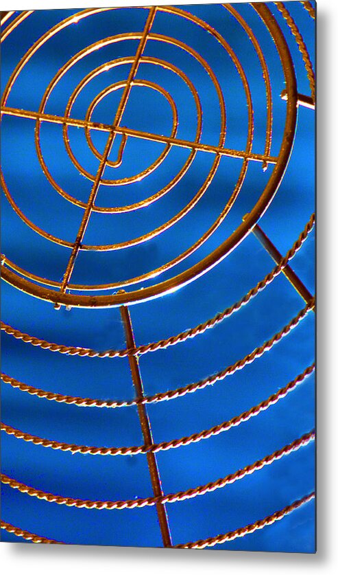 Wire Metal Print featuring the photograph Wire Web by Josephine Buschman