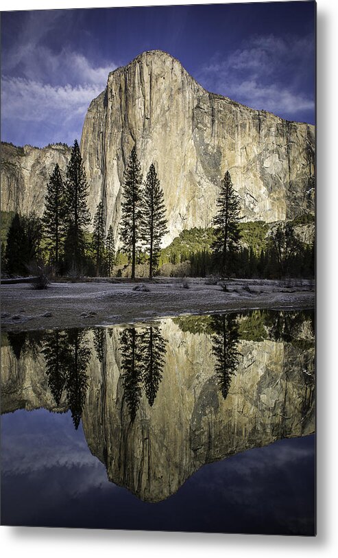 Landscape Metal Print featuring the photograph Yosemite Reflection by Scott Breazeale