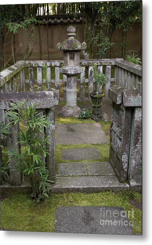 Zen Metal Print featuring the photograph Zen Garden, Kyoto Japan 3 by Perry Rodriguez