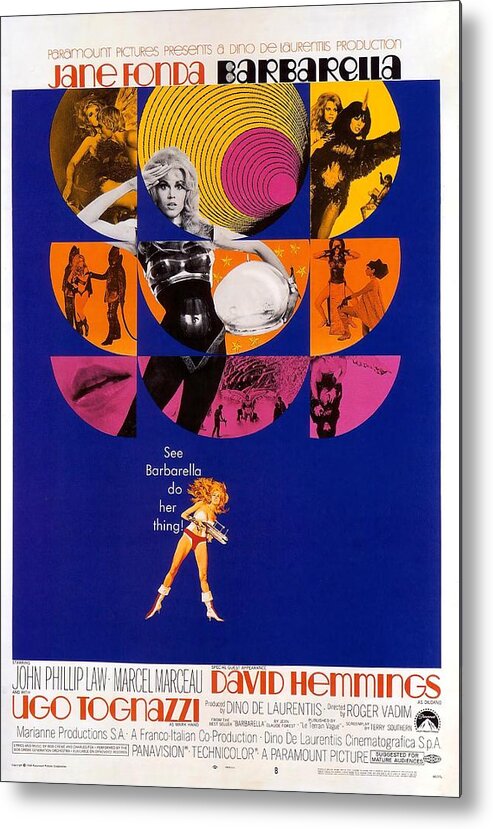 1960s Metal Print featuring the photograph Barbarella -1968-. #1 by Album