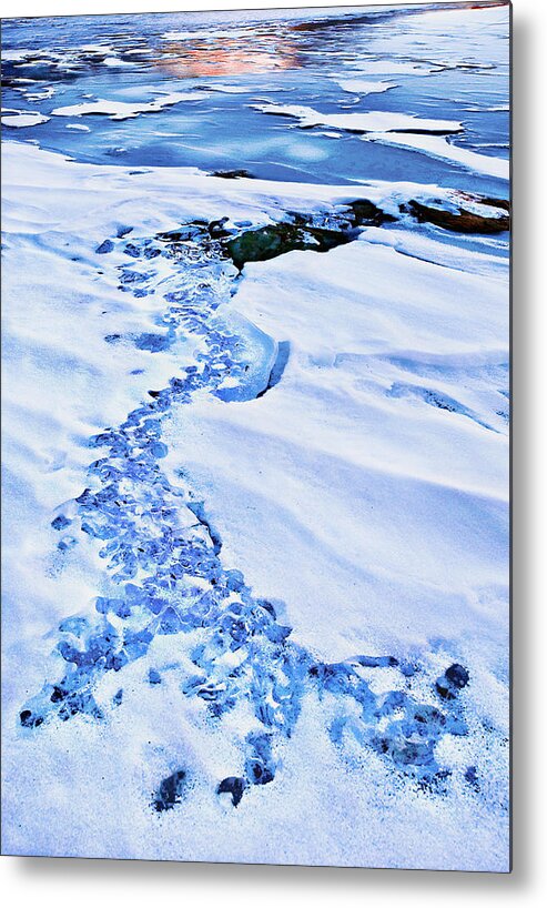 Mt. Hood Metal Print featuring the photograph Ice Cube Creek #1 by John Christopher