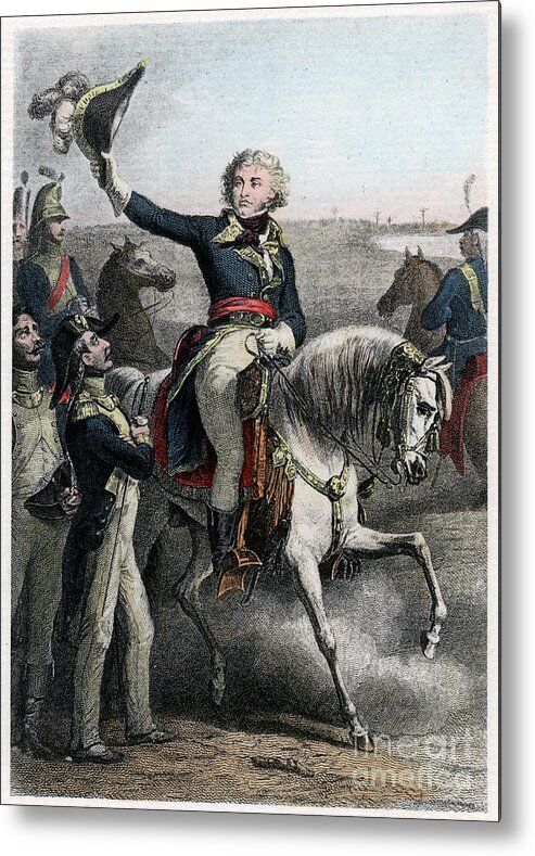 Horse Metal Print featuring the drawing Jean Baptiste Kléber, French General by Print Collector