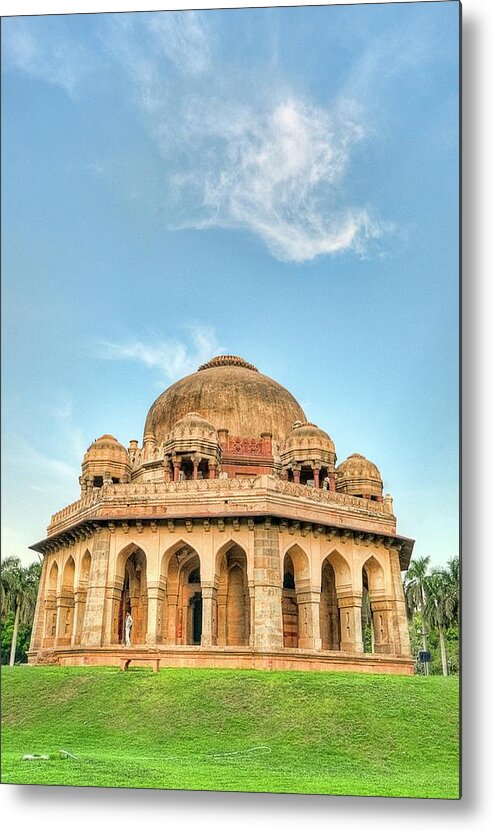 Tranquility Metal Print featuring the photograph Mohammed Shahs Tomb, Lodi Gardens, New #1 by Mukul Banerjee Photography