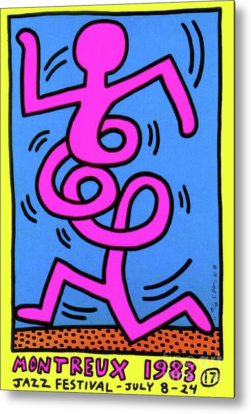 Haring Metal Print featuring the painting Montreux #1 by Haring