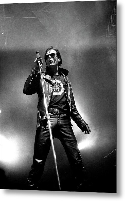 Music Metal Print featuring the photograph Sisters Of Mercy Playing Live Wembley #1 by Martyn Goodacre