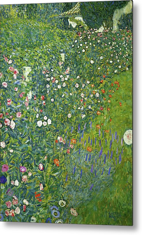 Klimt Metal Print featuring the painting Italian Garden Landscape #2 by Gustav Klimt