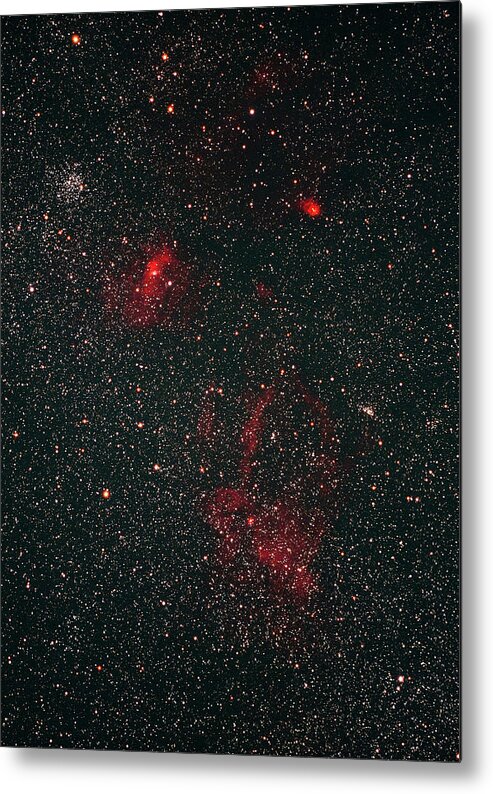 Black Color Metal Print featuring the photograph Nebula #2 by Imagenavi