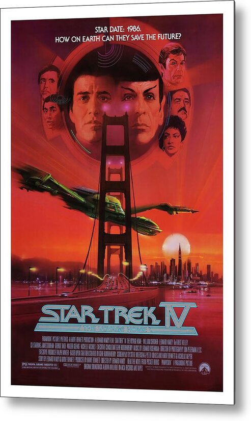 1980s Metal Print featuring the photograph Star Trek Iv The Voyage Home -1986-. #2 by Album