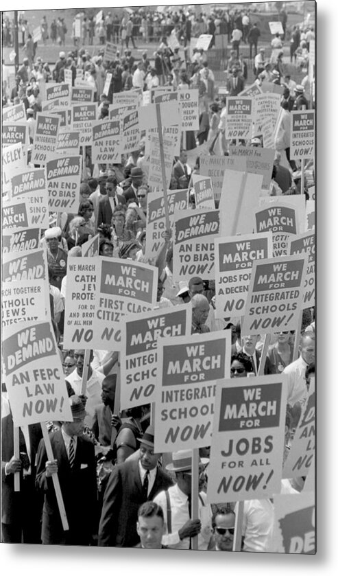 1963 Metal Print featuring the photograph March On Washington For Jobs #36 by Science Source