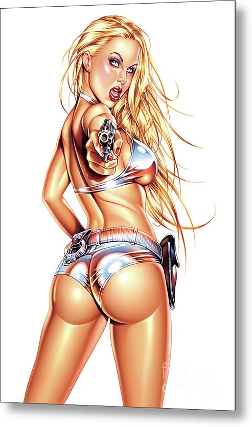 Erotic Pussy Art - Sexy Boobs Girl Pussy Topless erotica Butt Erotic Ass Teen tits cute model  pinup porn net sex strip Metal Print by Deadly Swag - Pixels