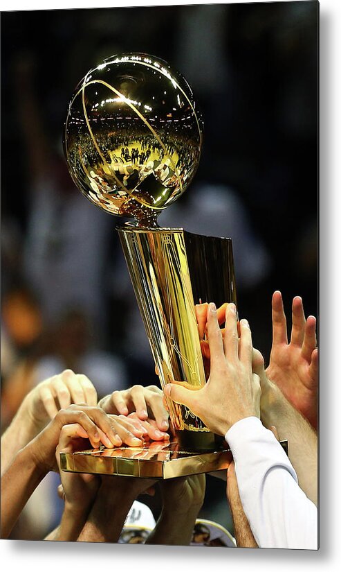 Playoffs Metal Print featuring the photograph 2014 Nba Finals - Game Five by Andy Lyons