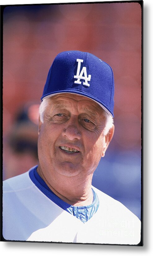 Tommy Lasorda Metal Print featuring the photograph Mlb Photos Archive by Rich Pilling