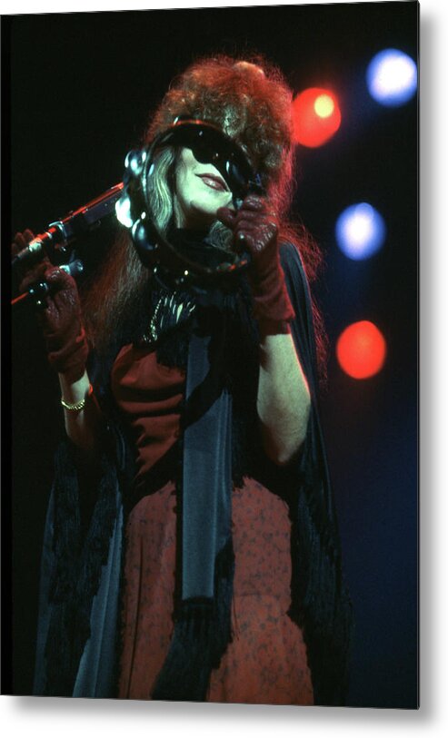 Music Metal Print featuring the photograph Stevie Nicks Of Fleetwood Mac #6 by Mediapunch