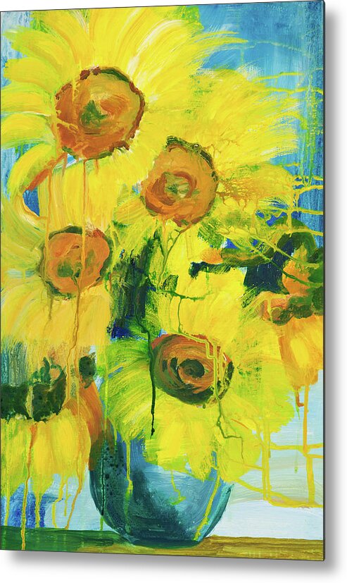 Art Metal Print featuring the digital art Composition Of Flowers #8 by Balticboy