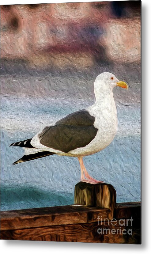 Animal Metal Print featuring the digital art A Bird's Eye View by Kenneth Montgomery