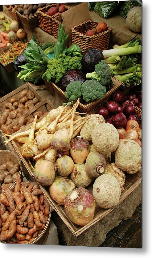 Parsnip Metal Print featuring the photograph An Assortment Of Different Root by Twing