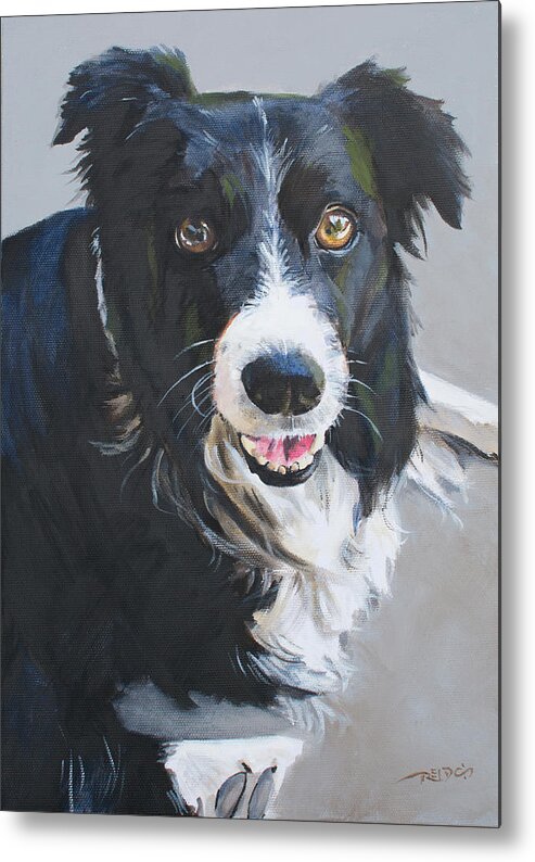 Dog Metal Print featuring the painting Arthur by Christopher Reid