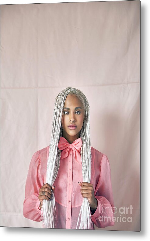 Cool Attitude Metal Print featuring the photograph Beautiful Woman With Dreadlocks by Tara Moore