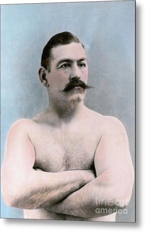 People Metal Print featuring the photograph Boxing Champ John L. Sullivan by Bettmann