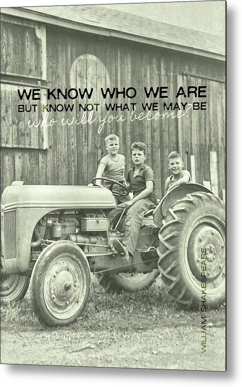 An Metal Print featuring the photograph BOYS OF SUMMER quote by JAMART Photography