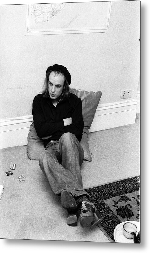 People Metal Print featuring the photograph Brian Eno At Home by Erica Echenberg