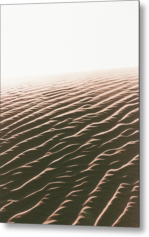 Sand Dunes Metal Print featuring the photograph Bright Sun On The Sand At The Sand Dunes Near Yuma, Az by Cavan Images