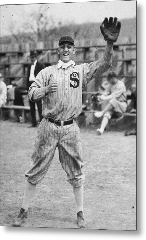 People Metal Print featuring the photograph Buck Weaver Is Ready To Catch A Ball by Apa