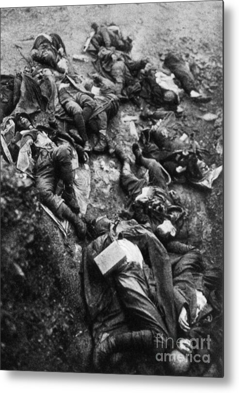 People Metal Print featuring the photograph Casualties Of World War I by Bettmann