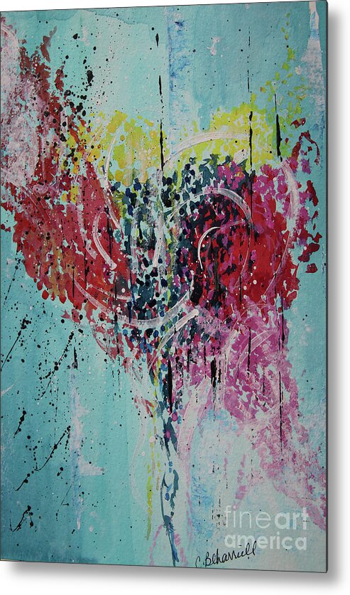 Whispy Metal Print featuring the painting Continuous Love by Cathy Beharriell