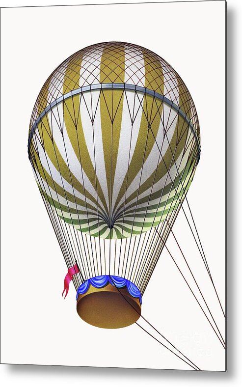 1700s Metal Print featuring the photograph Coutelle's Military Balloon L'entreprenant by John Bavosi/science Photo Library