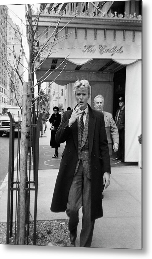 David Bowie Metal Print featuring the photograph David Bowie by Art Zelin