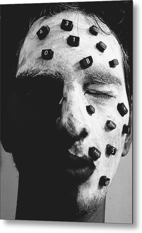 Dark Metal Print featuring the photograph Death By Numbers. by Dhruv