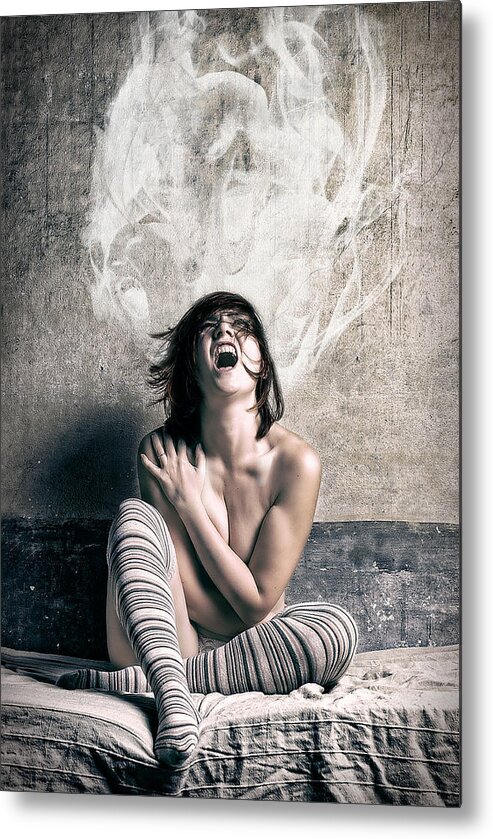 Girl Metal Print featuring the photograph Di Amore Ed Altri Splendori 4 by Davide Lorenzoni