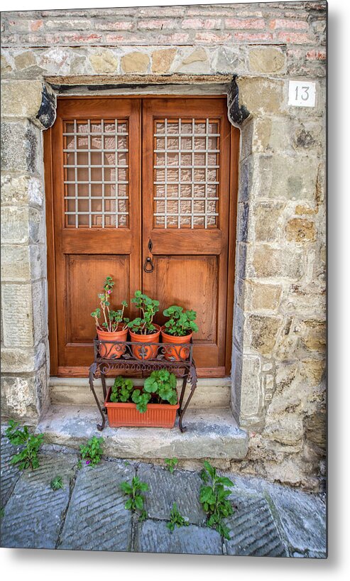 Tuscany Metal Print featuring the photograph Door Thirteen of Tuscany by David Letts