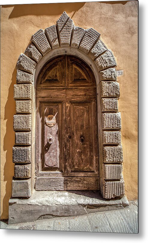 Tuscany Metal Print featuring the photograph Door Thirty Two of Tuscany by David Letts