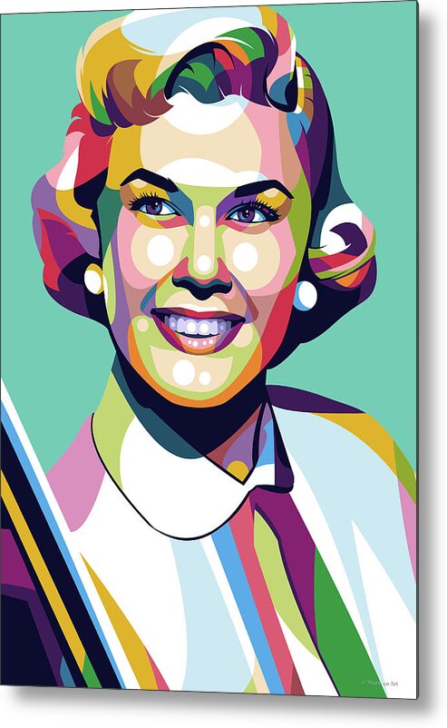 Doris Day Metal Print featuring the digital art Doris Day by Movie World Posters