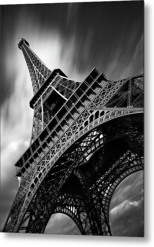 Eiffel Tower Metal Print featuring the photograph Eiffel Tower Study II by Moises Levy