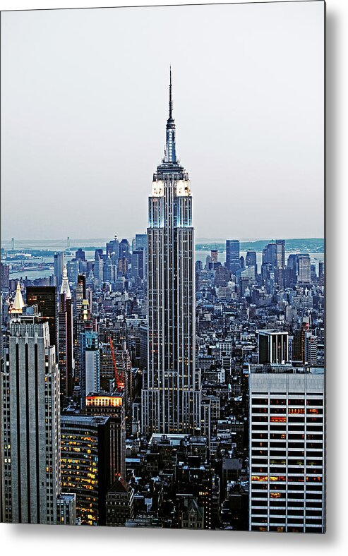 Downtown District Metal Print featuring the photograph Empire State by Allan Baxter