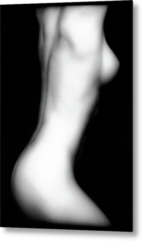 Nude Metal Print featuring the photograph Erica's Torso by Lindsay Garrett