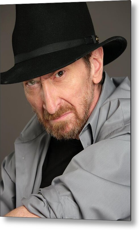 Event Metal Print featuring the photograph Frank Miller Portrait Session by Harry Langdon