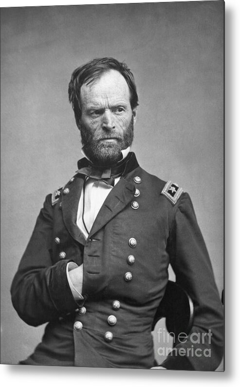 Marching Metal Print featuring the photograph General William Tecumseh Sherman by Bettmann