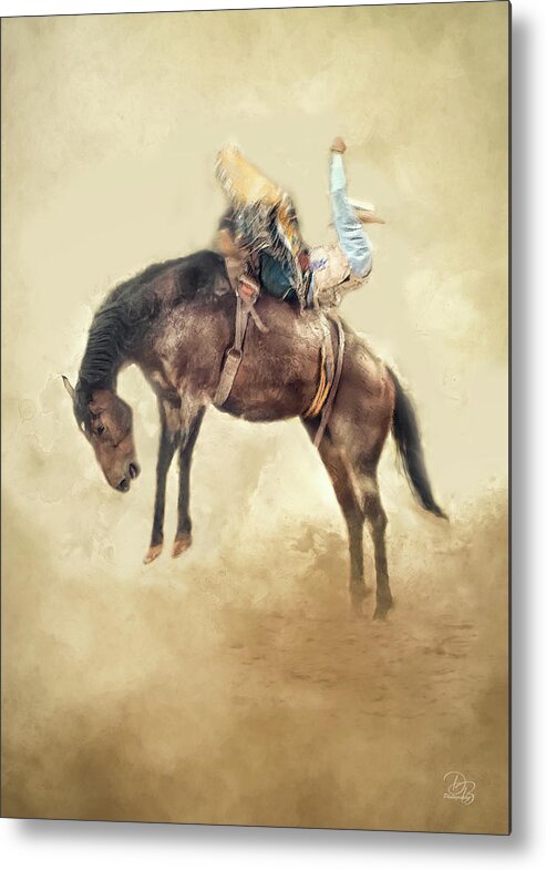 Bronc Metal Print featuring the photograph Get Off Me by Debra Boucher