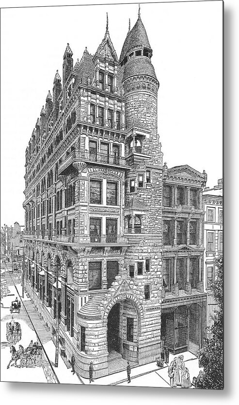 Hale Building Metal Print featuring the drawing Hale Building by Unknown