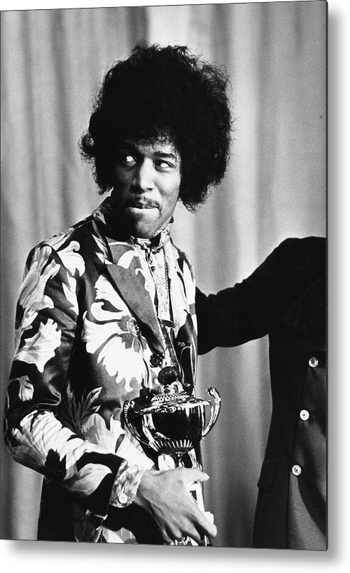 Rock Music Metal Print featuring the photograph Hendrix Award by Express