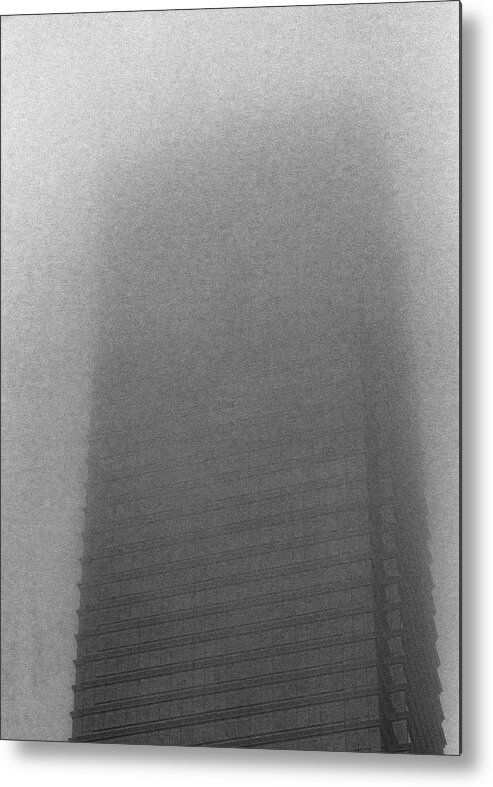 High Rise And Fog Metal Print featuring the photograph High Rise and Fog by Robert Ullmann