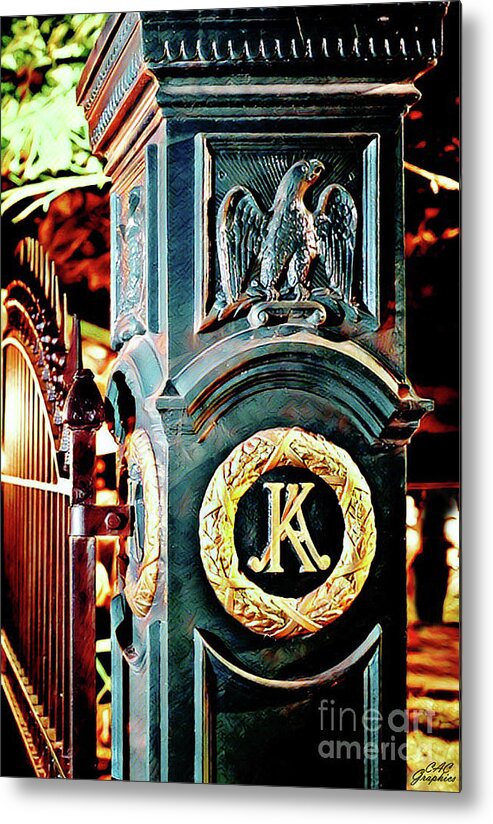 Keeneland Metal Print featuring the digital art Keeneland Gatepost 1 by CAC Graphics